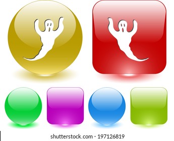 Ghost. Vector interface element.