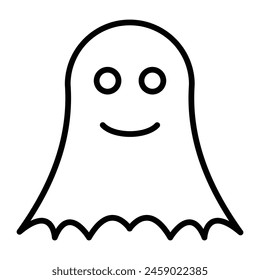 Ghost Vector Line Icon Design