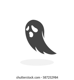 Ghost vector logo. Flat design style. Modern vector pictogram for web graphics - stock vector