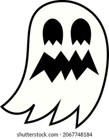 GHOST VECTOR, TO PRINT DARK T-SHIRTS OR COMPLEMENT A HALLOWEEN SETTING