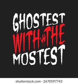 Ghostest con la Plantilla de diseño de camiseta de tipografía más modesta