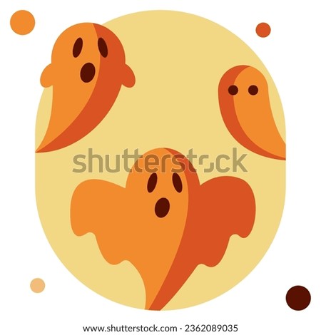 Ghostly Apparition icon illustration, for uiux, infographic, etc