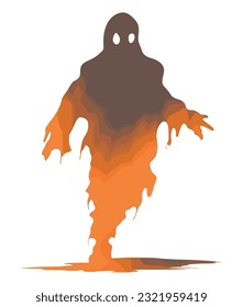 Ghostly Figure silhouette, Halloween Ghostly Figure  