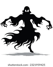 Ghostly Figure silhouette, Halloween Ghostly Figure  