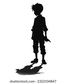 Ghostly Figure silhouette, Halloween Ghostly Figure  