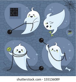 ghosts with chains 