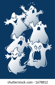 Ghosts clip-art