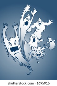 Ghosts clip-art