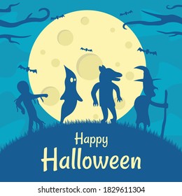 Ghosts Come Out on Halloween. The ghosts that come out when the full moon arrives. There is a full moon at Halloween and the ghosts come out, there are witches, werewolves, ghosts, and mummies. Hallow