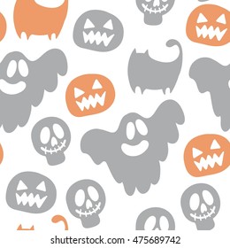 Ghosts design pattern. Happy Halloween 