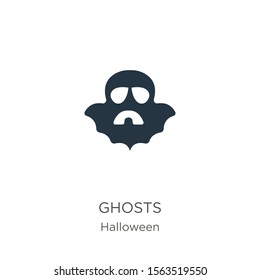 Ghosts icon vector. Trendy flat ghosts icon from halloween collection isolated on white background. Vector illustration can be used for web and mobile graphic design, logo, eps10