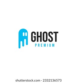 Ghosts and Liquid Logo Design Concept Vector Illustration Symbol Icon