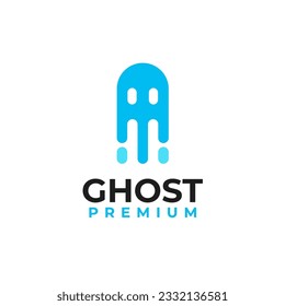 Ghosts and Liquid Logo Design Concept Vector Illustration Symbol Icon