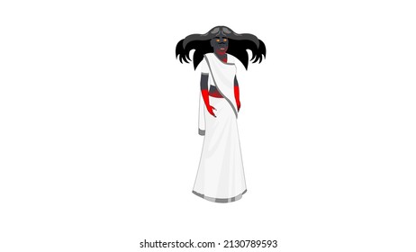 Ghosts on transparent background.vector illustration