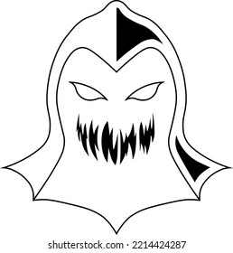 GhostSpectre illustration vector graphics ghost line art