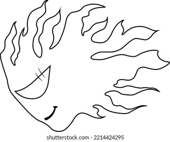 GhostSpectre illustration vector graphics ghost line art