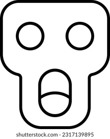 ghoul corpse creepy ghostly death Outline