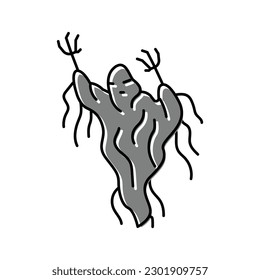 ghoul ghost color icon vector. ghoul ghost sign. isolated symbol illustration