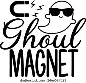 Ghoul Magnet Halloween Diseño de tipografía fantasma