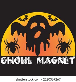 Ghoul Magnet T-shirt Design Vector File.