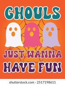 Ghouls just wanna have fun design. In this file, you will get an eps file(Vector file) with high resolution.