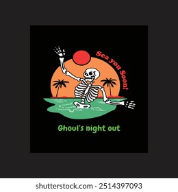 Ghouls night out Halloween t shirt design