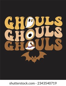 Diseño De Camisetas Retro Ghouls. Obtendré un archivo eps con 300ppi