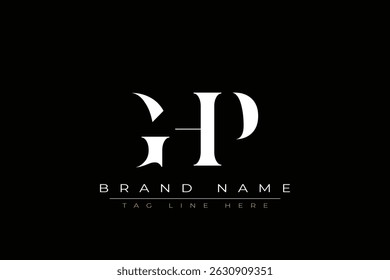 GHP abstract letter logo design. This logo is designed by three abstract letters.