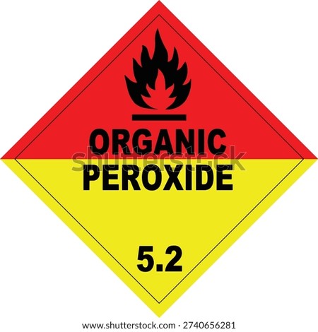 GHS hazard sign vector, organic peroxide pictograms, chemicals labels isolate, hazardous waste symbols. Reactive, radioactive, oxidizer, poison, organic peroxide, infectious, mixture, flammable solid, flammable liquid, explosive, corrosive, dangerous for environment hazard, Hazard sign.