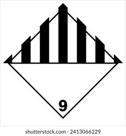 ghs hazard vector pictogram, misellaneous dangerous substances and articles