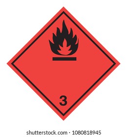 Ghs hazardous flammable liquids transport icon. Isolated vector illustration. Warning symbol hazard icons Ghs safety pictograms.