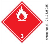ghs hazardous, transport icon, warning symbol ghs - sga safety sign, pictogram. flammable liquid