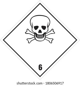 GHS Pictogram Poison Class 6 Vector