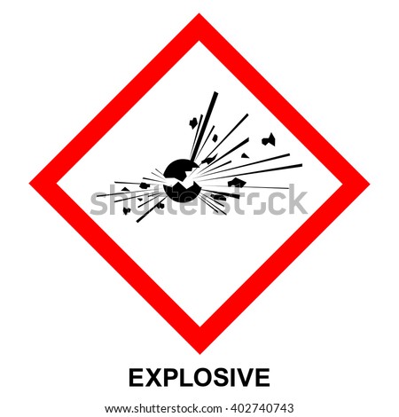ghs-01-hazard-pictogram-explosive-hazard-warning-stock-vektorgrafik