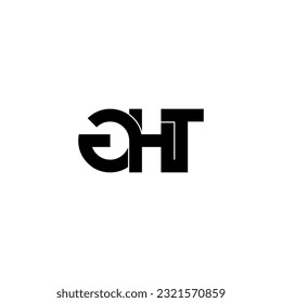 ght initial letter monogram logo design