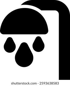 ghusl icon design glyph style
