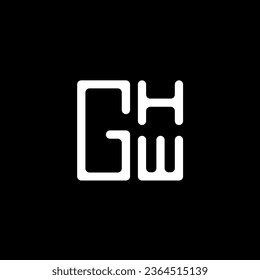 GHW letter logo vector design, GHW simple and modern logo. GHW luxurious alphabet design  