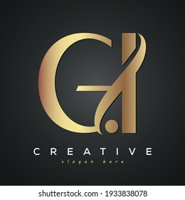 GI creative luxury premium letter logo 