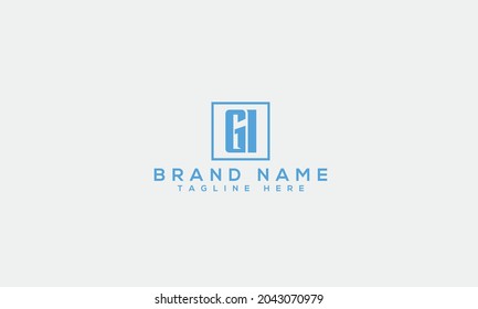 GI g i modern creative alphabet letter logo icon template