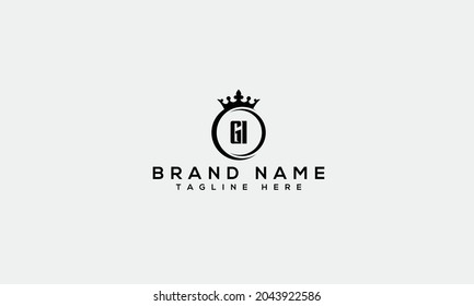 GI g i modern creative alphabet letter logo icon template