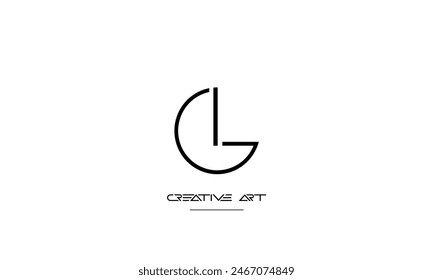 GI, IG, G, I abstract letters logo monogram