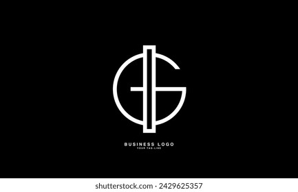 GI, IG, G, I, Letras abstractas Logo mONOGRAM