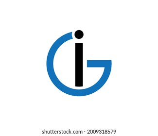 Gi Ig Letter Logo Design Creative Stock Vector (Royalty Free ...