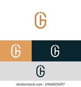 GI, Elementos de Plantilla de diseño de logotipo de letra IG. Logo de letras digitales abstractas modernas.