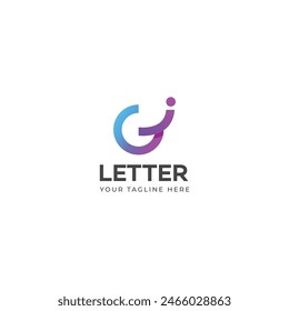 GI, Elementos de Plantilla de diseño de logotipo de letra IG. Logo de letras digitales abstractas modernas.