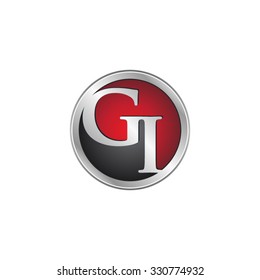 GI initial circle logo red