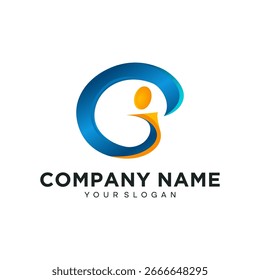 Diseño de Vector de logotipo de carta GI, Elementos de Plantilla de diseño de logotipo de carta IG. Logotipo de letra de alfabeto digital abstracto moderno.