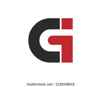 Gi Letter Monogram Logo Design Vector Stock Vector (Royalty Free ...