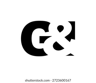 Diseño de logo GI en estilo atrevido. Símbolo de identidad blanco y negro. Emblema de tipografía moderna. Icono de marca Corporativa. Mínima Plantilla de negocio.