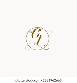 GI uniquely wedding logo symbol of your marriage and you can use it on your wedding stationary